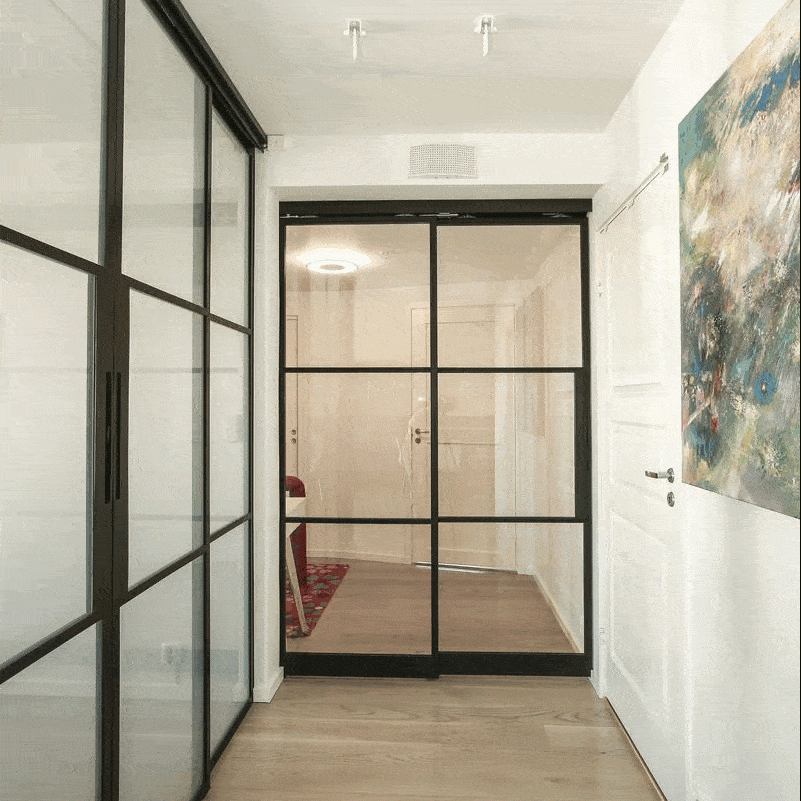 Teleskopinės stumdomos durys (2100×3000×40 mm)